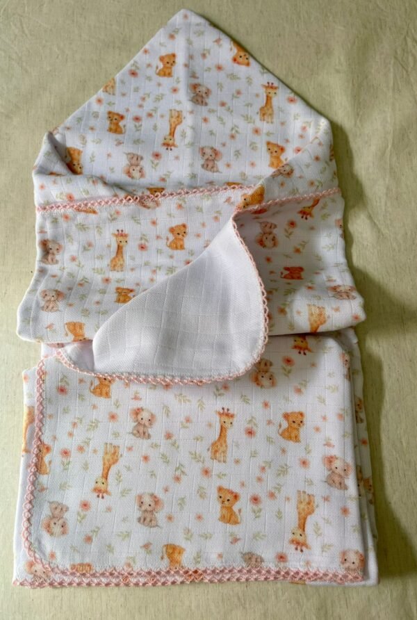 Toalha fralda girafa